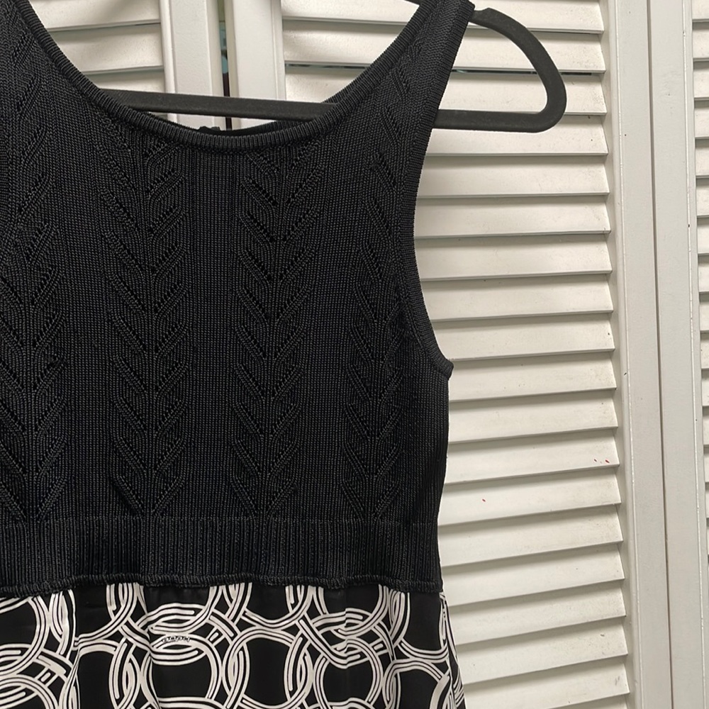 Bebe knit/silk dress